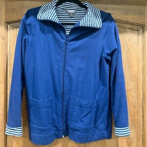 White Stag Navy and White Striped Top